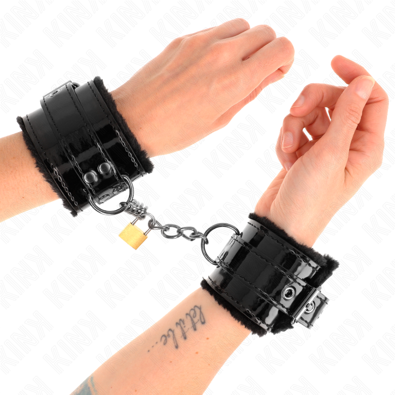 KINK - LIGHT WRIST RESTRAINTS WITH A COPPER LOCK ADJUSABLE 17-29 CM X 5.5 CM - Amore24