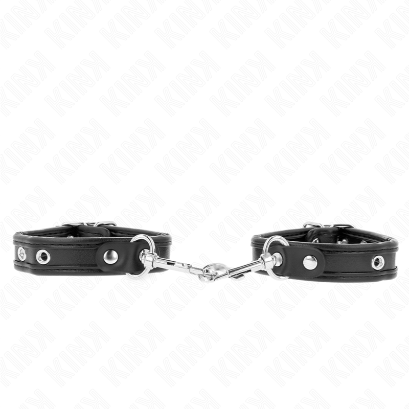 KINK - MINI BLACK WRISTBANDS WITH STUDS ADJUSTABLE 16-22 CM X 2 CM - Amore24