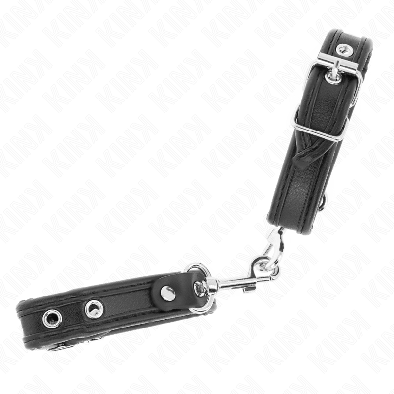 KINK - MINI BLACK WRISTBANDS WITH STUDS ADJUSTABLE 16-22 CM X 2 CM - Amore24