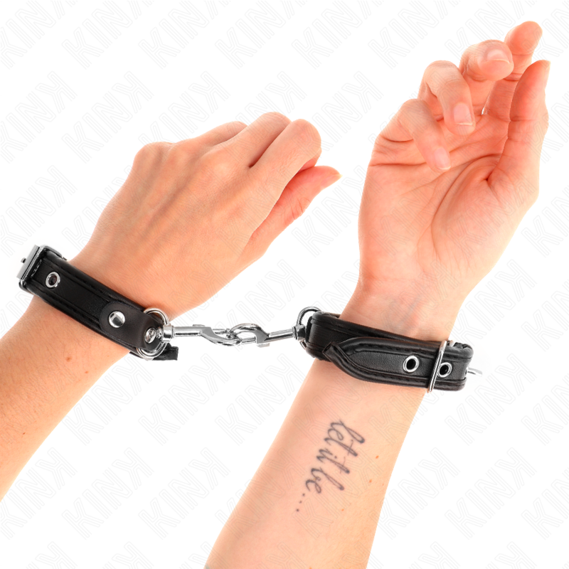 KINK - MINI BLACK WRISTBANDS WITH STUDS ADJUSTABLE 16-22 CM X 2 CM - Amore24
