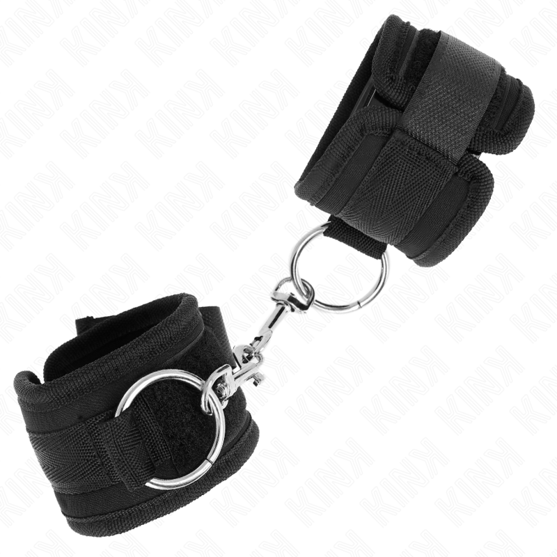 KINK - WRIST RESTRAINTS BLACK ADJUSTABLE 18-35 CM X 6 CM - Amore24