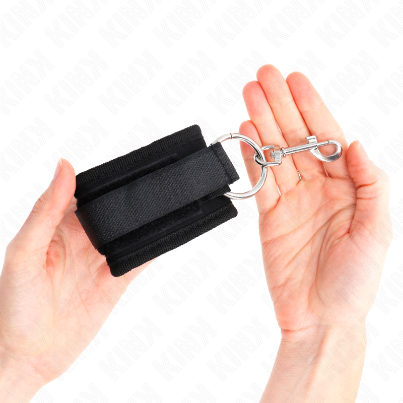 KINK - WRIST RESTRAINTS BLACK ADJUSTABLE 18-35 CM X 6 CM - Amore24