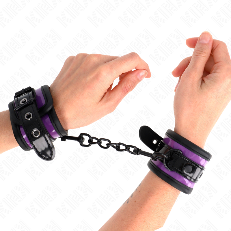 KINK - NEOPRENE WRIST RESTRAINTS LIGHT PURPLE AJUSTABLE 21-28 CM X 5 CM - Amore24