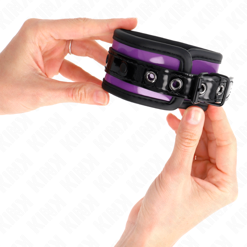 KINK - NEOPRENE WRIST RESTRAINTS LIGHT PURPLE AJUSTABLE 21-28 CM X 5 CM - Amore24
