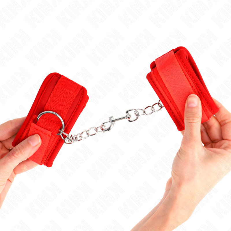KINK - NEOPRENE WRIST RESTRAINTS RED 42 X 5 CM - Amore24