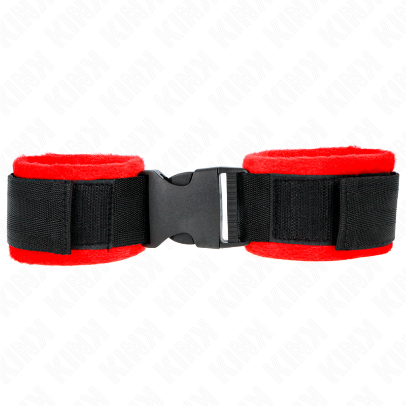 KINK - NYLON BIND HOOK&LOOP WRIST RESTRAINTS BLACK MODEL 1 AJDUSTABLE 25-35 CM X 6 CM - Amore24