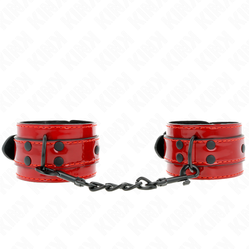 KINK - DARK RED WRIST CUFFS 23 X 5 CM - Amore24