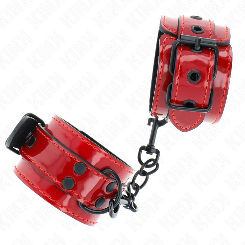 KINK - DARK RED WRIST CUFFS 23 X 5 CM - Amore24