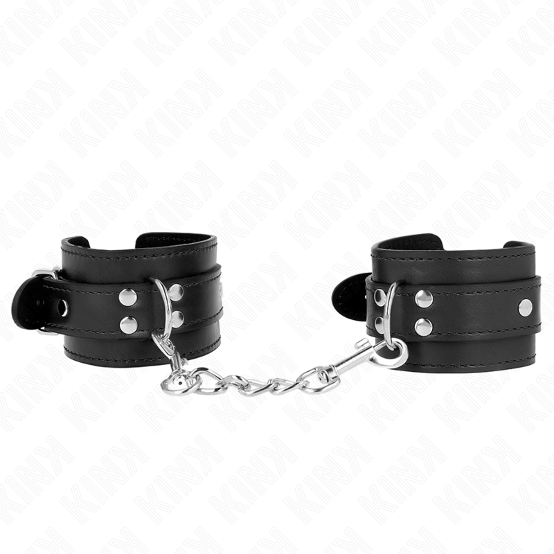 KINK - SIMPLE WRIST RESTRAINTS BLACK ADJUSTABLE 20-23 CM X 5.5 CM - Amore24