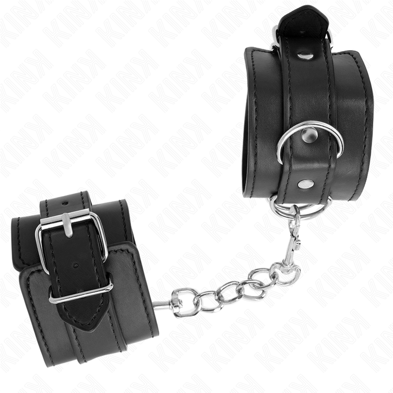 KINK - SIMPLE WRIST RESTRAINTS BLACK ADJUSTABLE 20-23 CM X 5.5 CM - Amore24