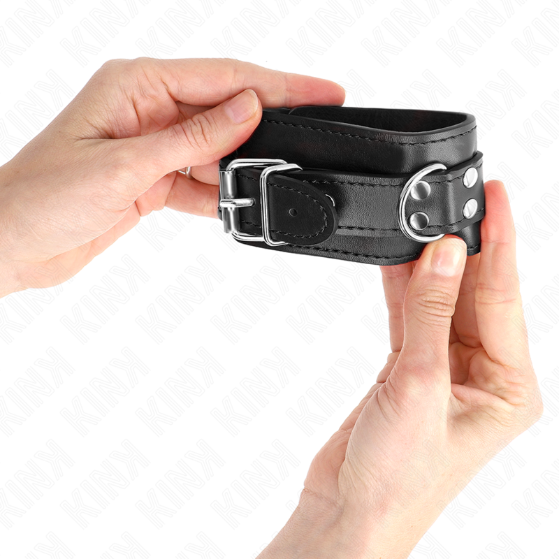KINK - SIMPLE WRIST RESTRAINTS BLACK ADJUSTABLE 20-23 CM X 5.5 CM - Amore24