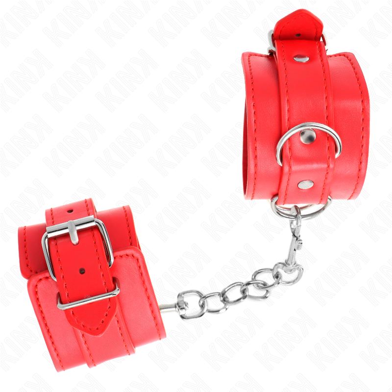KINK - SIMPLE WRIST RESTRAINTS RED ADJUSTABLE 20-23 CM X 5.5 CM - Amore24
