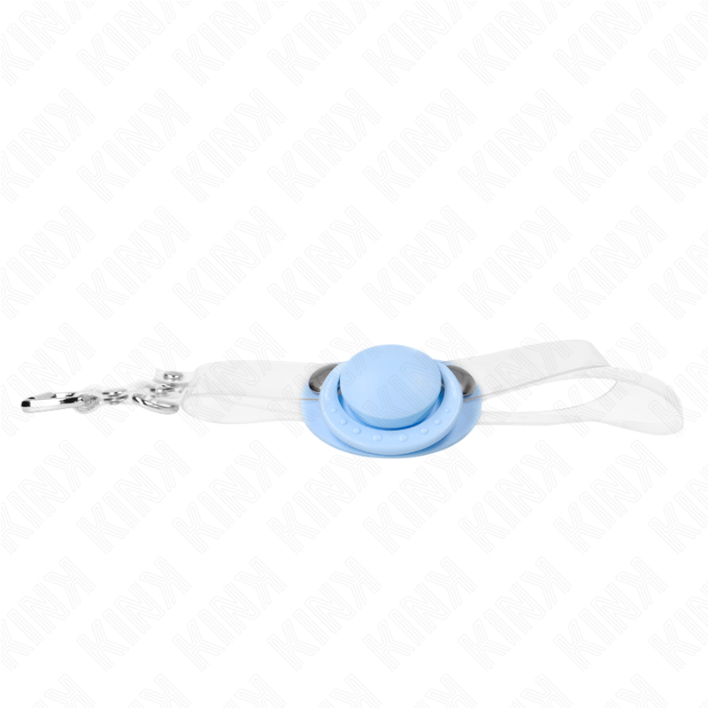 KINK - LIGHT BLUE PACIFIER SHAPED GAG 5.5 x 4 CM ADJUSTABLE 43-60 CM - Amore24