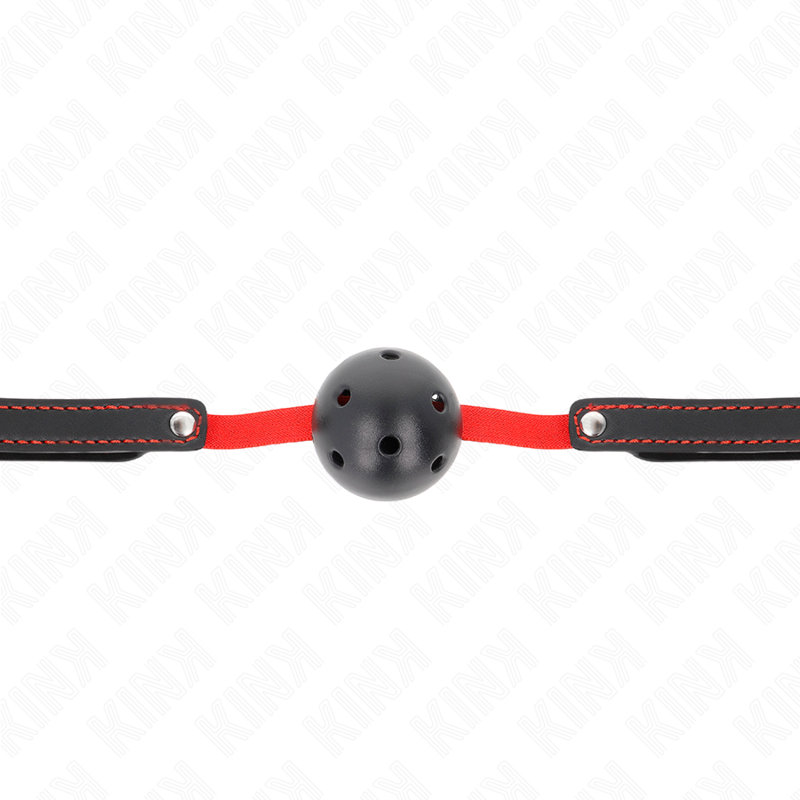 KINK - HOLLOW HARD MOUTH 4.5 CM GAG WITH ELASTIC BELT 56 x 1.5 CM - Amore24