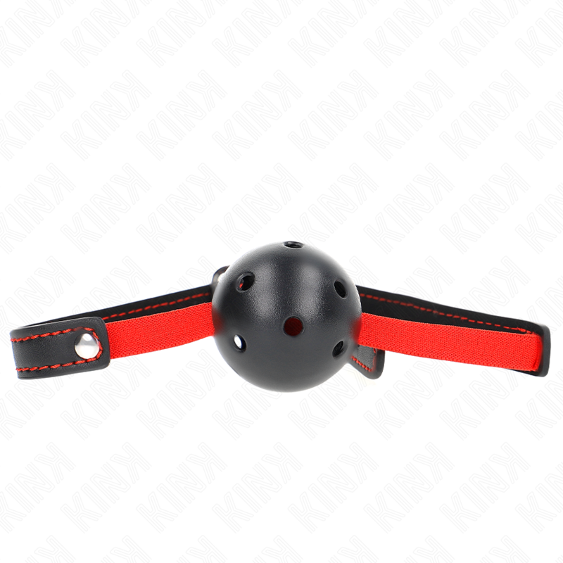 KINK - HOLLOW HARD MOUTH 4.5 CM GAG WITH ELASTIC BELT 56 x 1.5 CM - Amore24