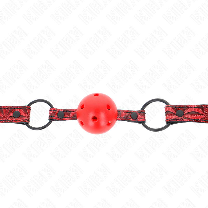 KINK - DIAMOND PATTERN BALL 4.5 CM GAG MODEL 1 64.5 CM ADJUSTABLE 42-60 CM - Amore24