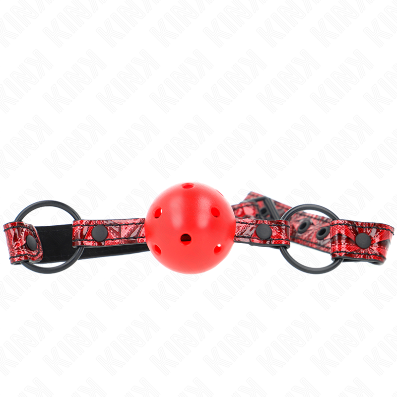 KINK - DIAMOND PATTERN BALL 4.5 CM GAG MODEL 1 64.5 CM ADJUSTABLE 42-60 CM - Amore24