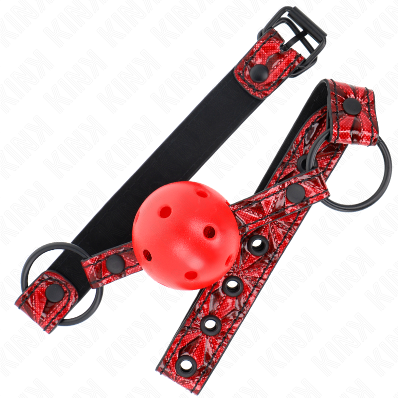 KINK - DIAMOND PATTERN BALL 4.5 CM GAG MODEL 1 64.5 CM ADJUSTABLE 42-60 CM - Amore24