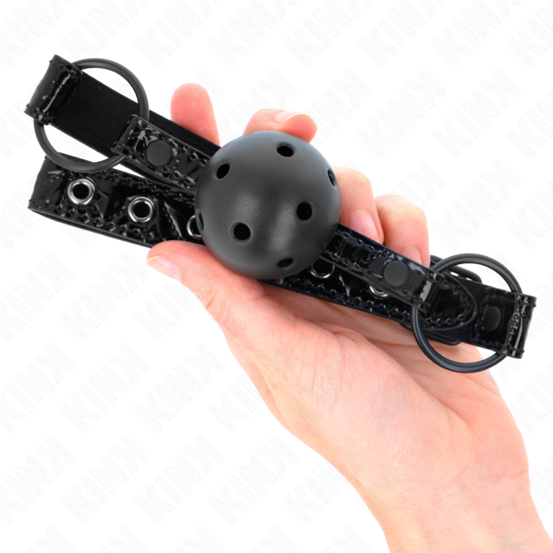 KINK - DIAMOND PATTERN BALL 4.5 CM GAG MODEL 3 64.5 CM ADJUSTABLE 42-60 CM - Amore24