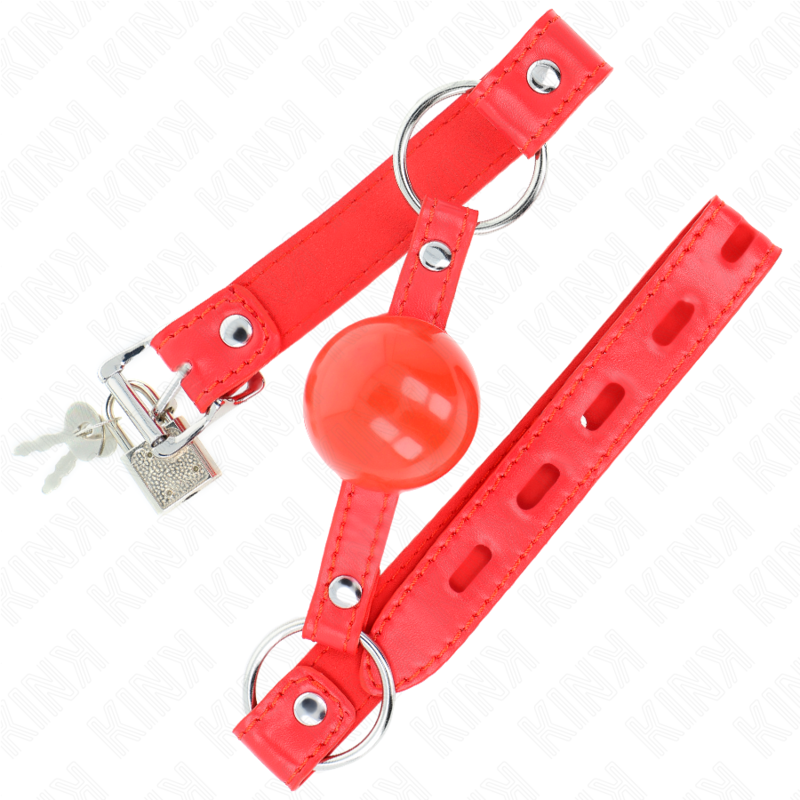 KINK - TPE BALL 4 CM GAG WITH ROJO LOCK 60 x 2 CM - Amore24
