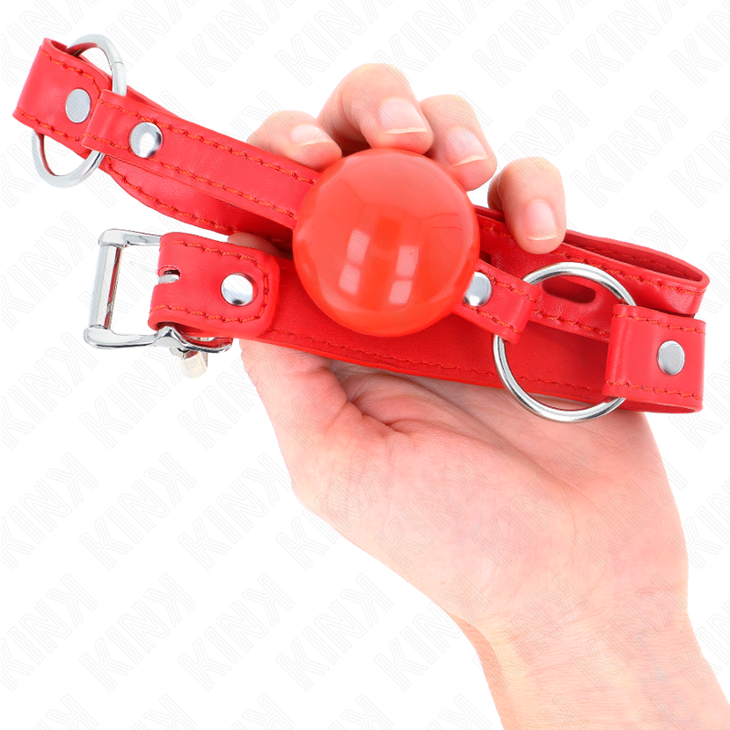 KINK - TPE BALL 4 CM GAG WITH ROJO LOCK 60 x 2 CM - Amore24
