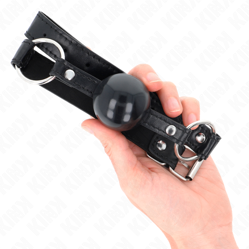 KINK - BLACK TPE BALL 4 CM GAG 60 x 2 CM - Amore24