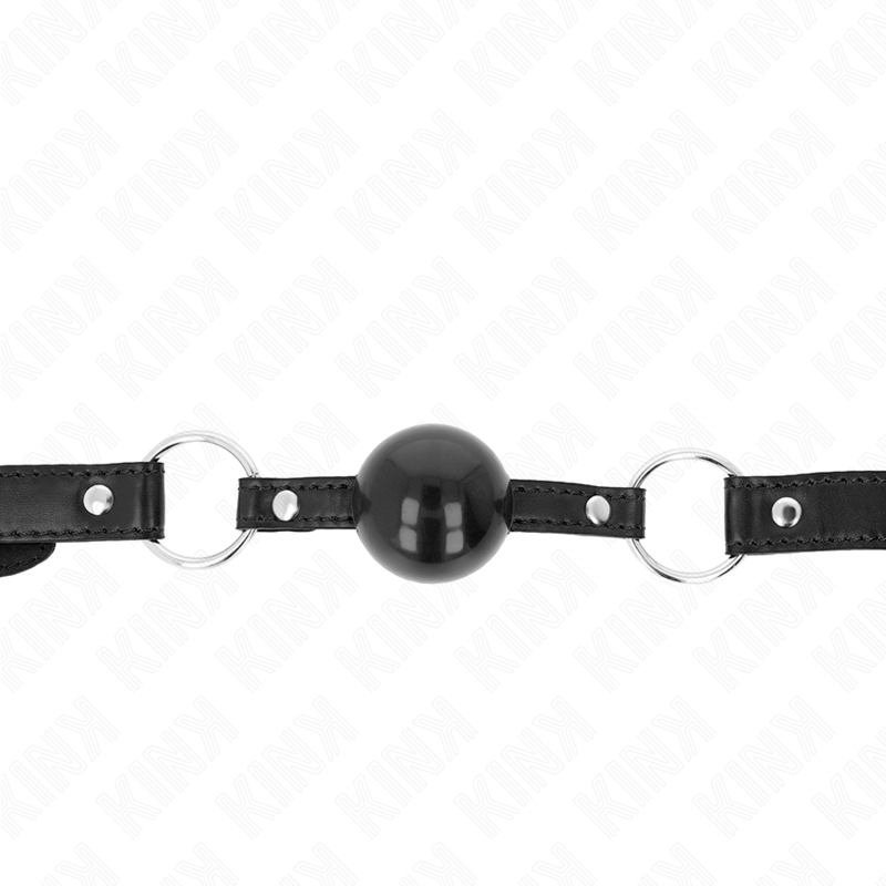 KINK - BLACK TPE BALL 4 CM GAG 60 x 2 CM - Amore24