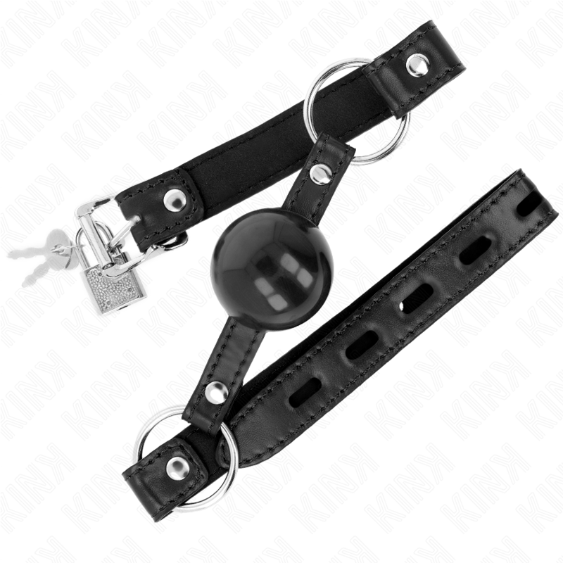 KINK - BLACK TPE BALL 4 CM GAG 60 x 2 CM - Amore24