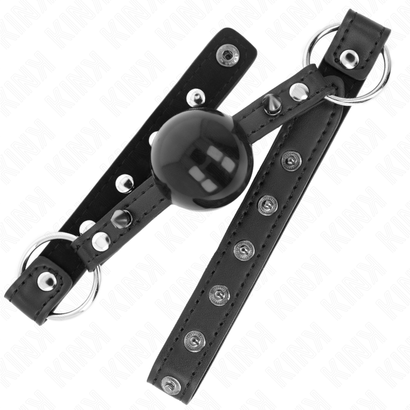 KINK - BALL 4 CM GAG WITH TIP RIVET AND SNAP LOCK 65 x 2 CM - Amore24