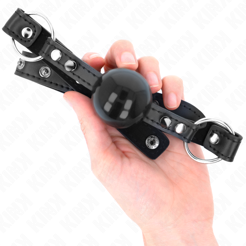 KINK - BALL 4 CM GAG WITH TIP RIVET AND SNAP LOCK 65 x 2 CM - Amore24