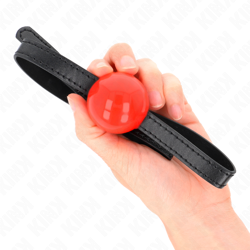 KINK - RED SINGLE SOLID BALL 4 CM GAG 65 x 1.5 CM - Amore24