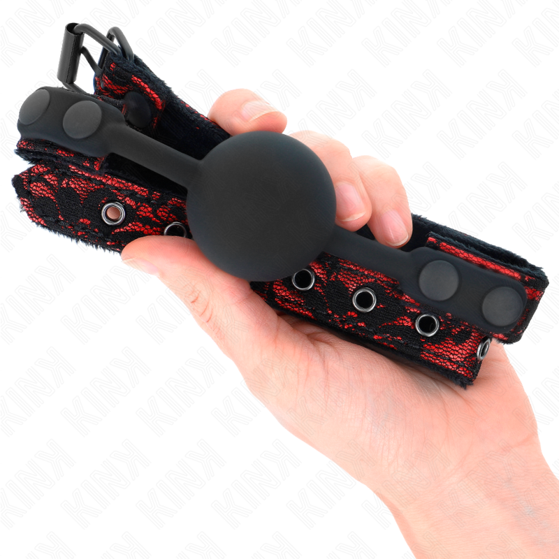 KINK - SCANDAL SILICONE BALL 4 CM GAG MODEL 1 65 x 2 CM - Amore24
