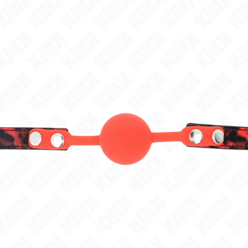 KINK - MODEL 2 SILICONE BALL 4 CM GAG WITH LOCK 60 x 2 CM - Amore24