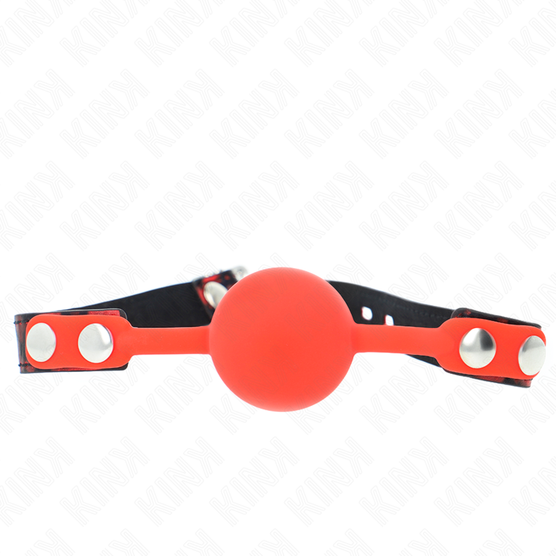 KINK - MODEL 2 SILICONE BALL 4 CM GAG WITH LOCK 60 x 2 CM - Amore24