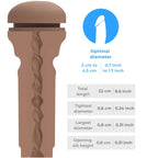 KIIROO - FEEL STROKER EXTRA TIGHT BUTT MID BROWN - Amore24