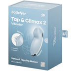 SATISFYER - TAP & CLIMAX 2 VIBRATOR & STIMULATOR BLUE - Amore24