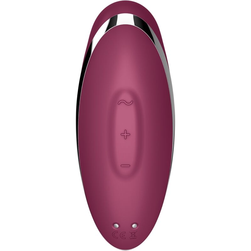 SATISFYER - TAP & CLIMAX 2 VIBRATOR & STIMULATOR RED - Amore24