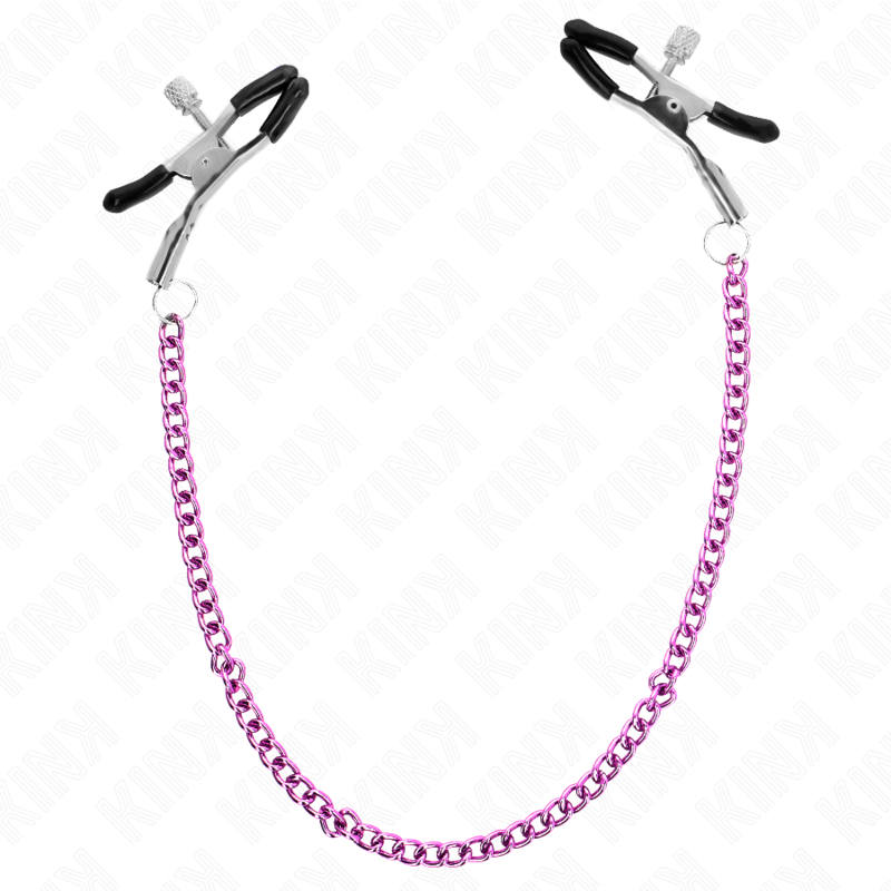 KINK - CHAIN NIPPLE CLAMPS PURPLE 30 CM - Amore24