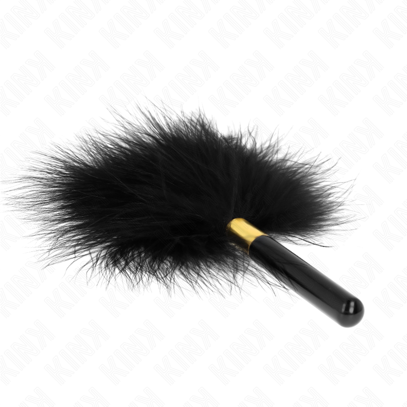 KINK - BLACK GOLD METAL TICKLE FEATHERS 18 CM - Amore24