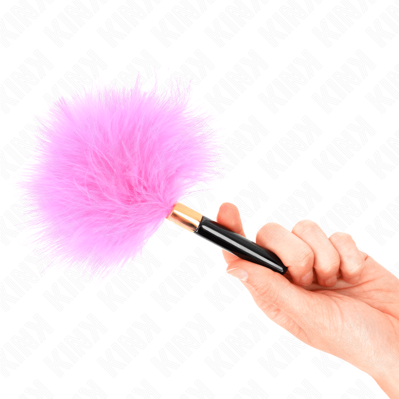 KINK - FUCHSIA GOLD METAL TICKLE FEATHERS 18 CM - Amore24