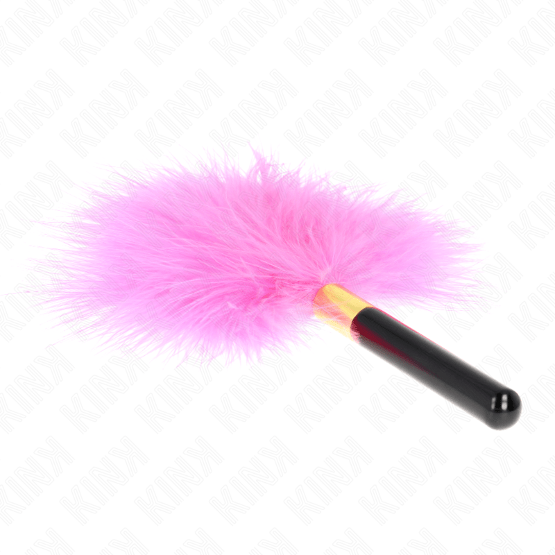 KINK - FUCHSIA GOLD METAL TICKLE FEATHERS 18 CM - Amore24