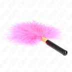 KINK - FUCHSIA GOLD METAL TICKLE FEATHERS 18 CM - Amore24