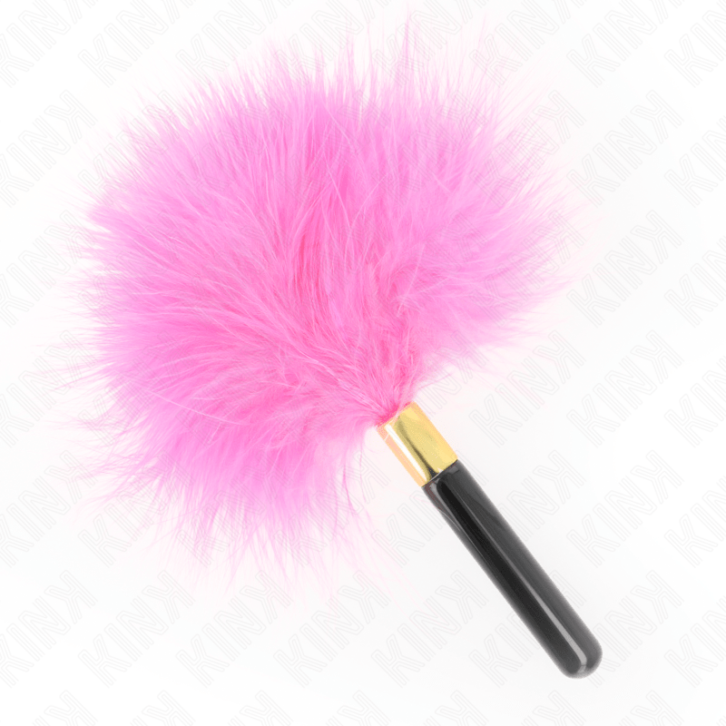 KINK - FUCHSIA GOLD METAL TICKLE FEATHERS 18 CM - Amore24