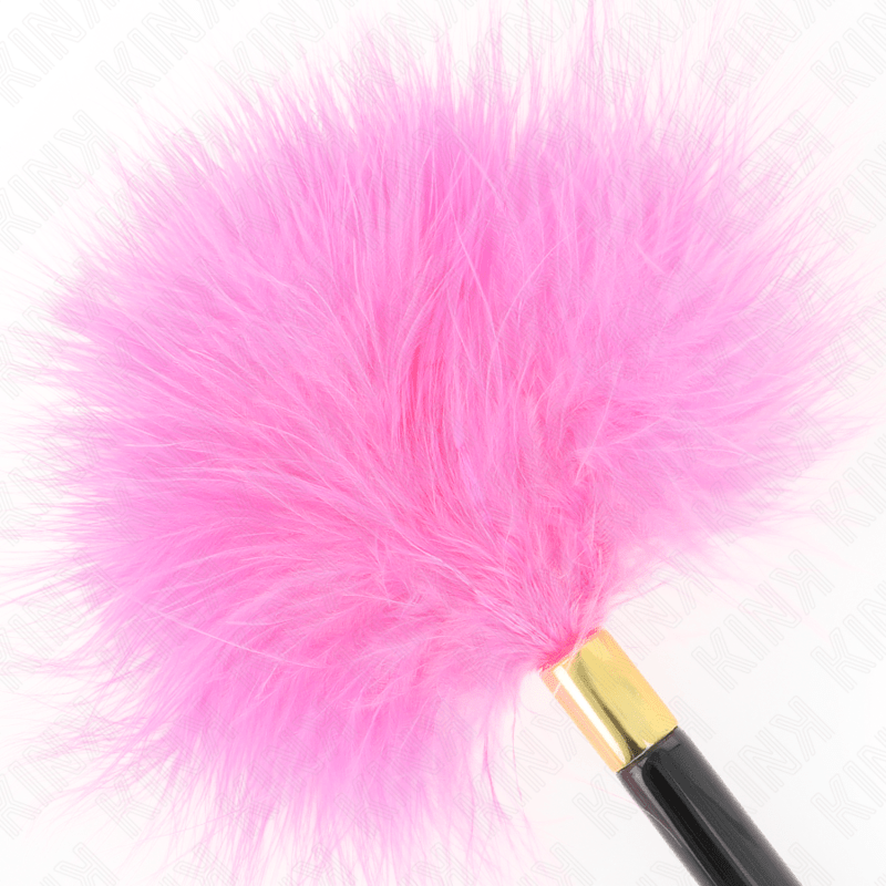 KINK - FUCHSIA GOLD METAL TICKLE FEATHERS 18 CM - Amore24