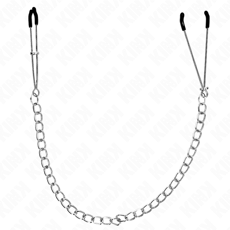 KINK - THIN NIPPLE CLAMPS WITH THICK CHAIN 30 CM - Amore24