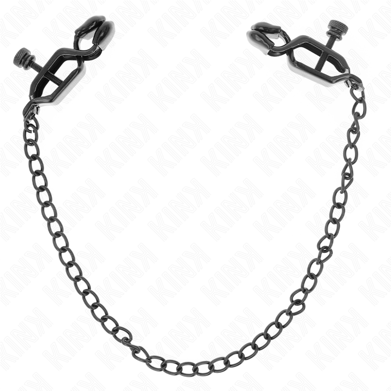 KINK - FLAT CHAIN NIPPLE CLAMPS BLACK 30 CM - Amore24