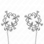 KINK - METAL FLOWER NIPPLE CLAMPS WITH CHAIN - Amore24