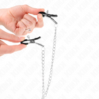 KINK - TRIPLE NIPPLE AND CLIT CLAMPS WITH CHAIN MODEL 0 - Amore24