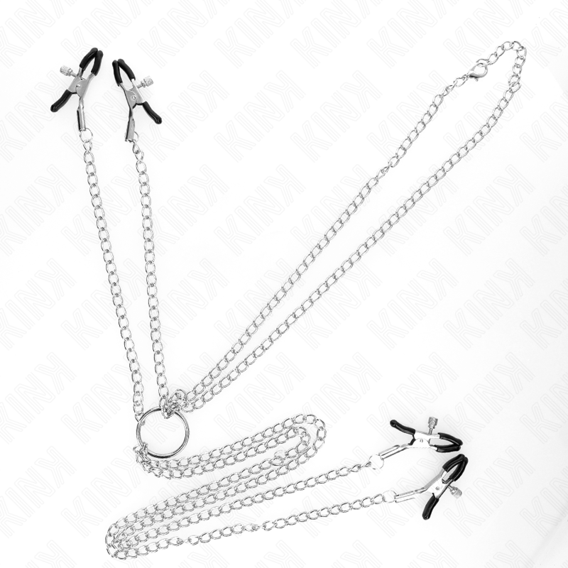 KINK - 4 NIPPLE AND CLIT CLAMPS ADJUSTABLE SILVER - Amore24