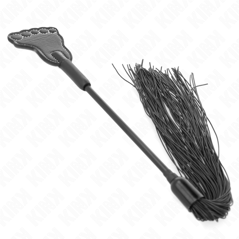 KINK - FOOT SHAPED PADDLE WITH TASSEL WHIP 31 CM - Amore24